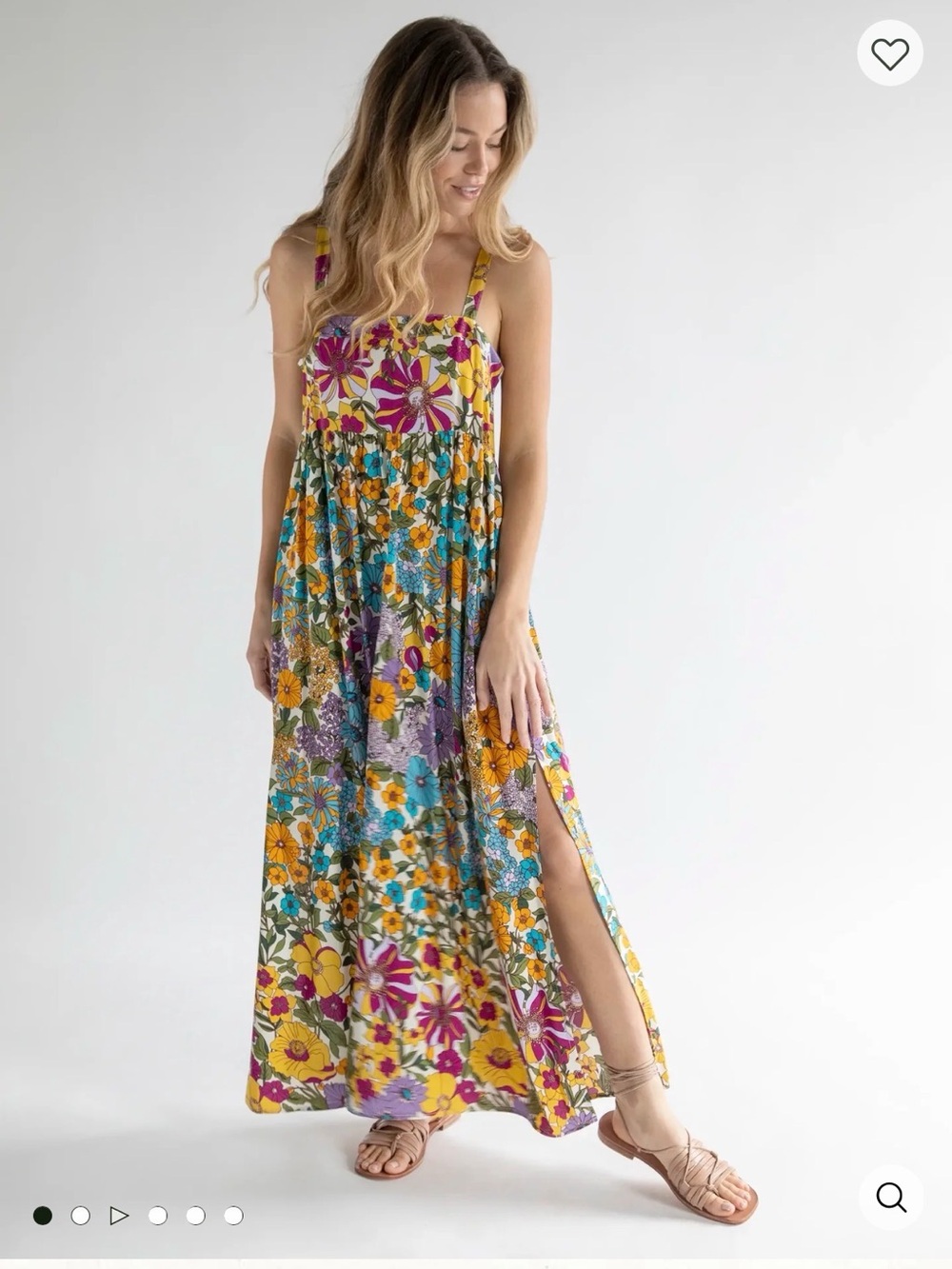 Natural Life Patti side slit maxi dress